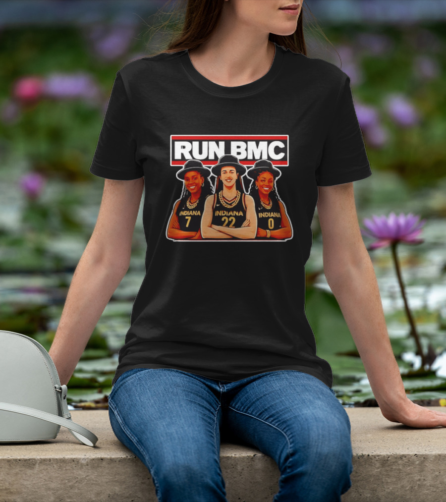Indiana Fever Stars Run BMC Caitlin Clark Basketball Team Collaboration T-Shirt