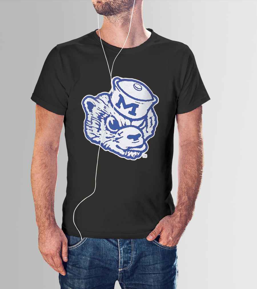Michigan Wolverines Big Face M Wolverine Logo Hat 2026 T-Shirt