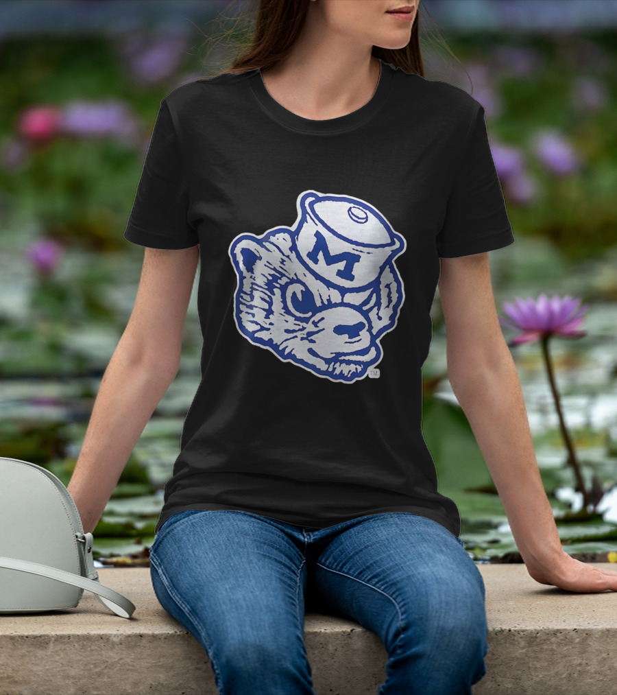Michigan Wolverines Big Face M Wolverine Logo Hat 2026 T-Shirt