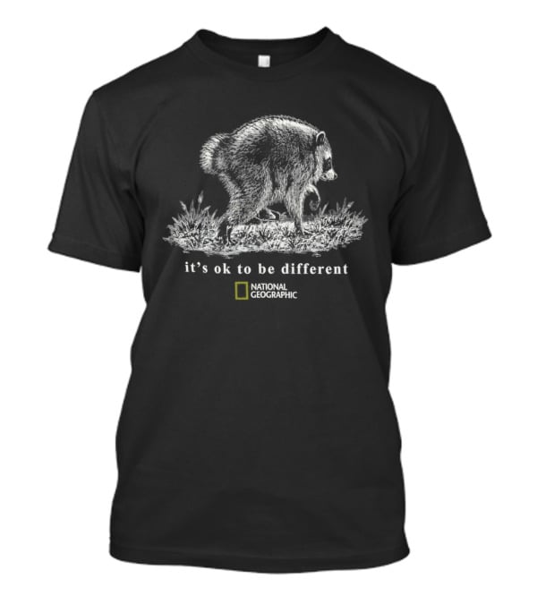 Jimothy Raccoon National Geographic It's Ok To Be Different T-Shirt