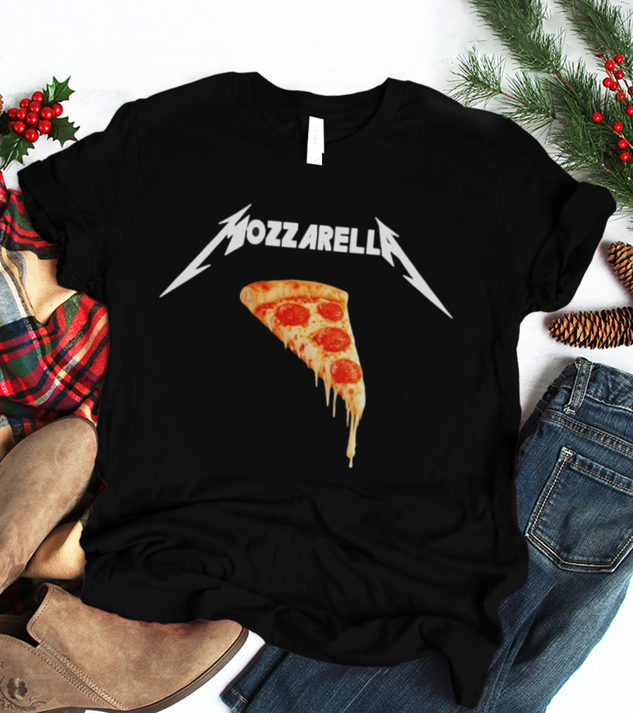 Mozzarella Pizza Slice With Cheese And Pepperoni T-Shirt