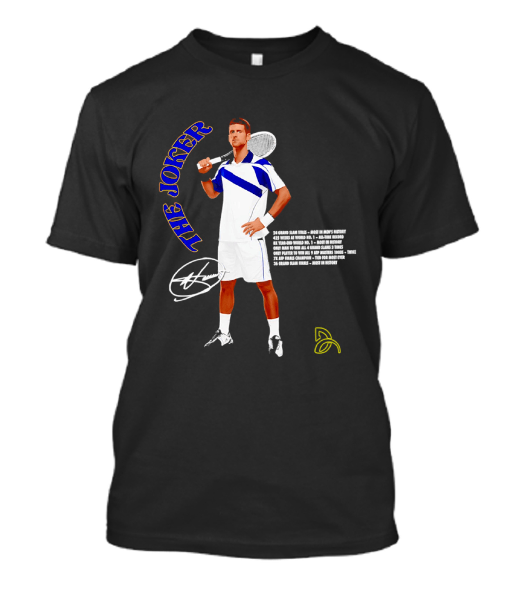 Novak Djokovic The Joker Tennis Champion Signature T-Shirt