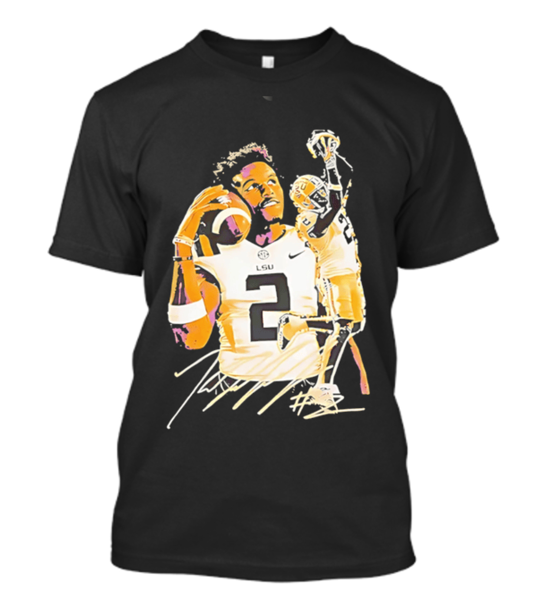 Odell Beckham Jr. LSU Tigers Football Number 2 NCAA T-Shirt