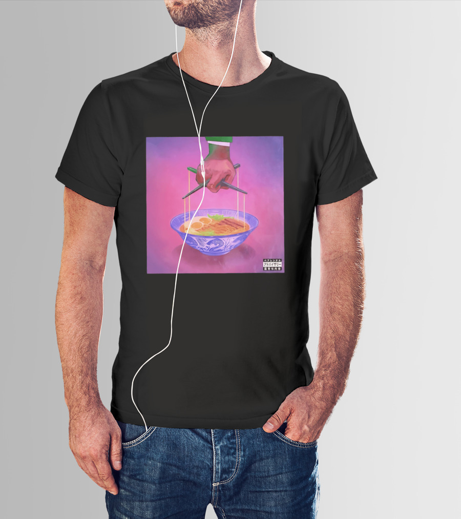 Parental Advisory Explicit Content Ramen Puppet Master Japanese Noodles Bowl T-Shirt