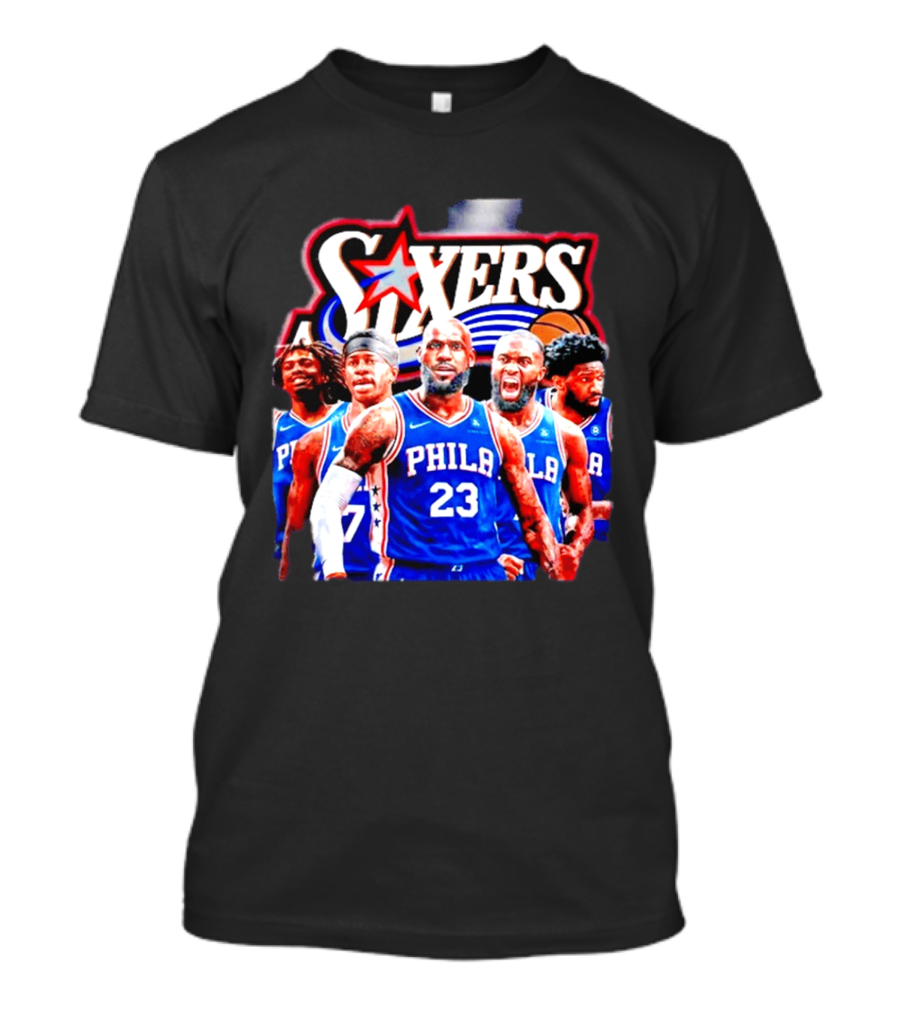 Philadelphia 76ers Star Players PHILA Jersey Sixers Basketball Team T-Shirt
