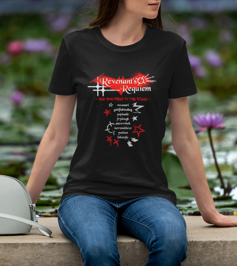 Revenant's Requiem Red Hood Rises To The Stage Stars T-Shirt