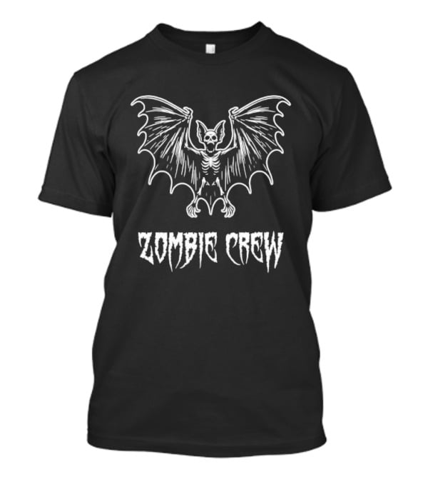 Skeleton Bat Zombie Crew Halloween Horror Aesthetic T-Shirt