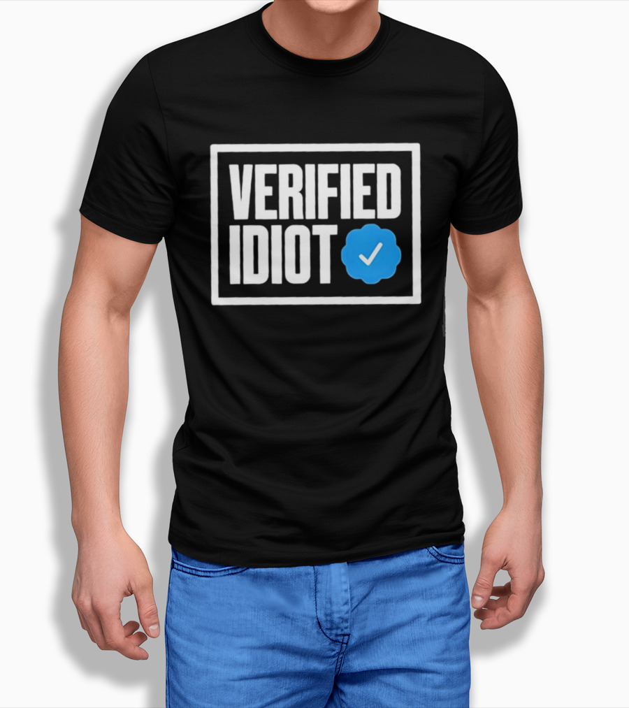 Verified Idiot Checkmark Box T-Shirt
