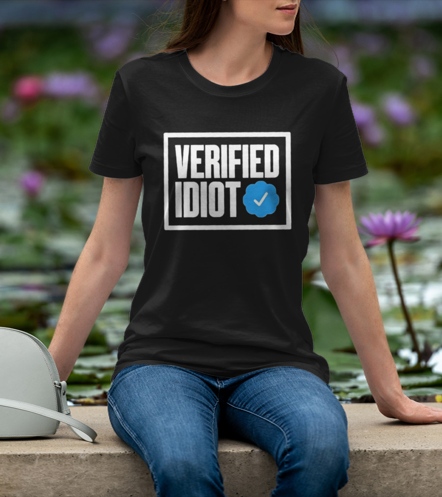Verified Idiot Checkmark Box T-Shirt