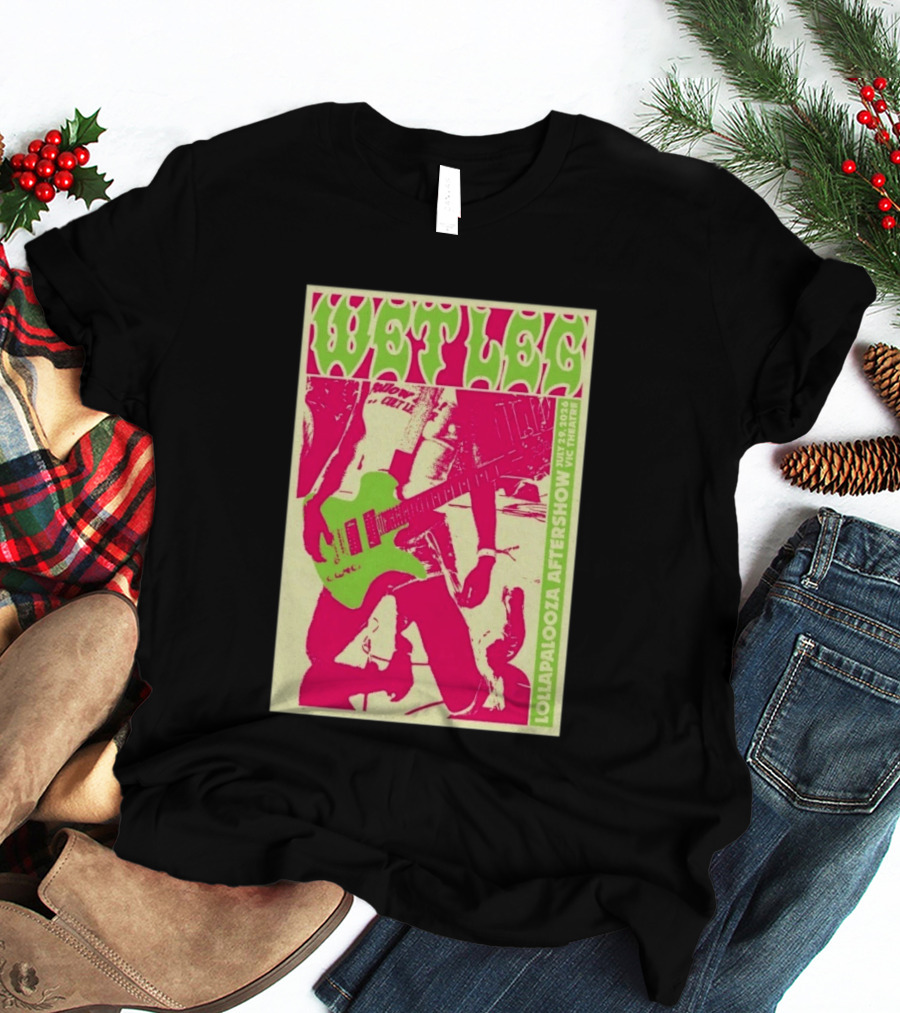 Wet Leg July 29 2026 Lollapalooza Aftershow Vic Theatre Chicago IL T-Shirt