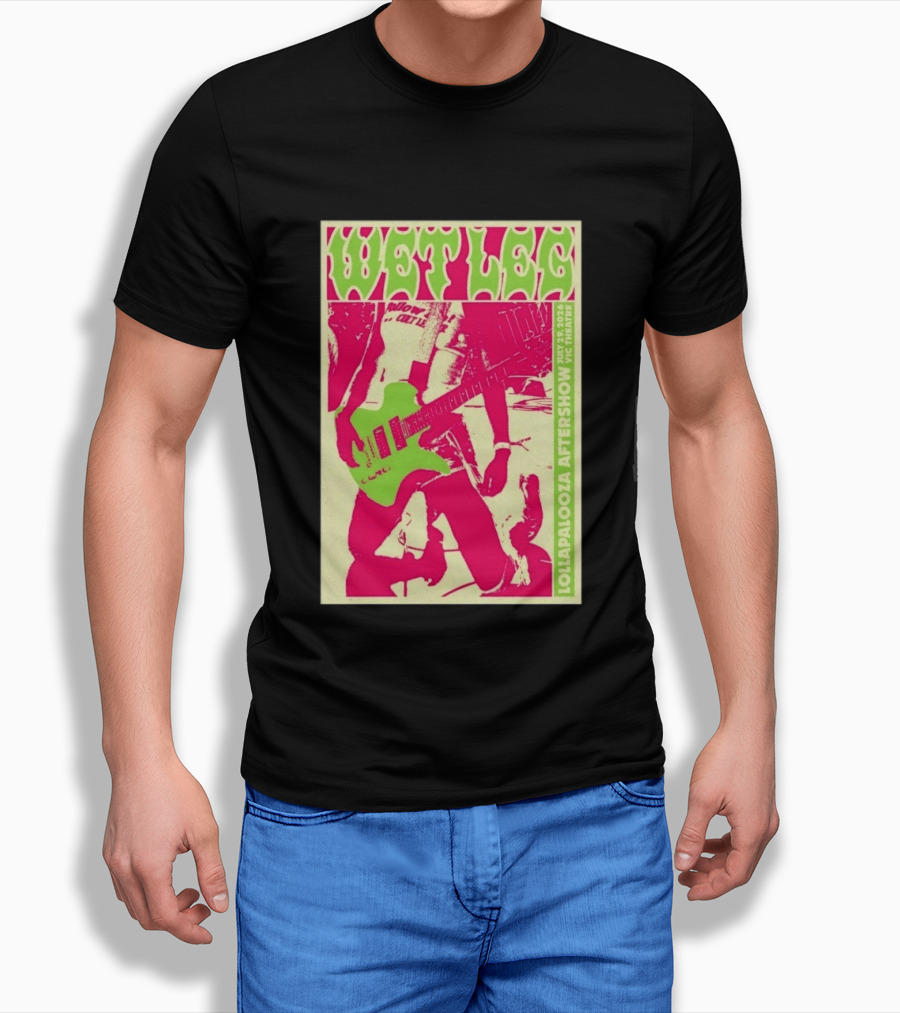 Wet Leg July 29 2026 Lollapalooza Aftershow Vic Theatre Chicago IL T-Shirt