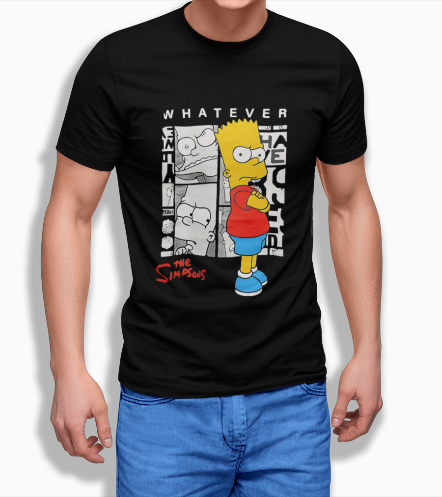 Whatever The Simpsons Bart Simpson Attitude T-Shirt