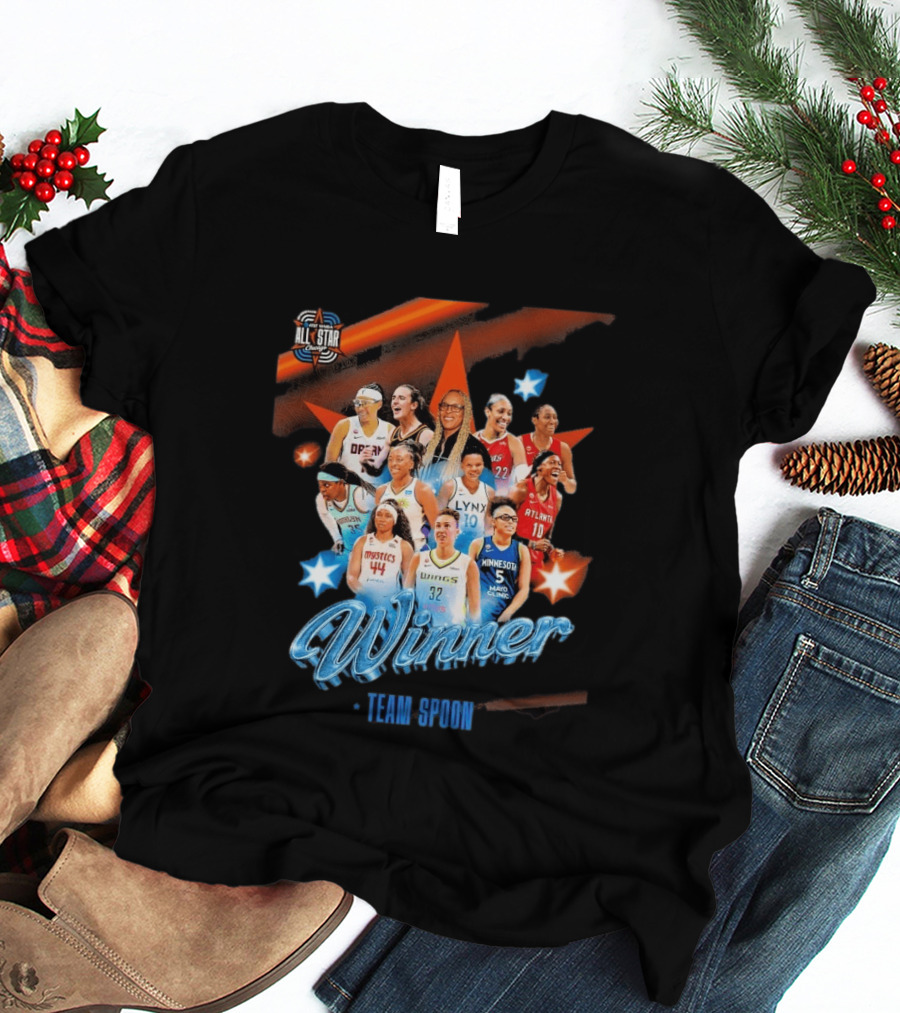 Winner Team Spoon All Star Chicago 2026 Lynx Atlanta Wings Minnesota Fever Liberty Mystics T-Shirt