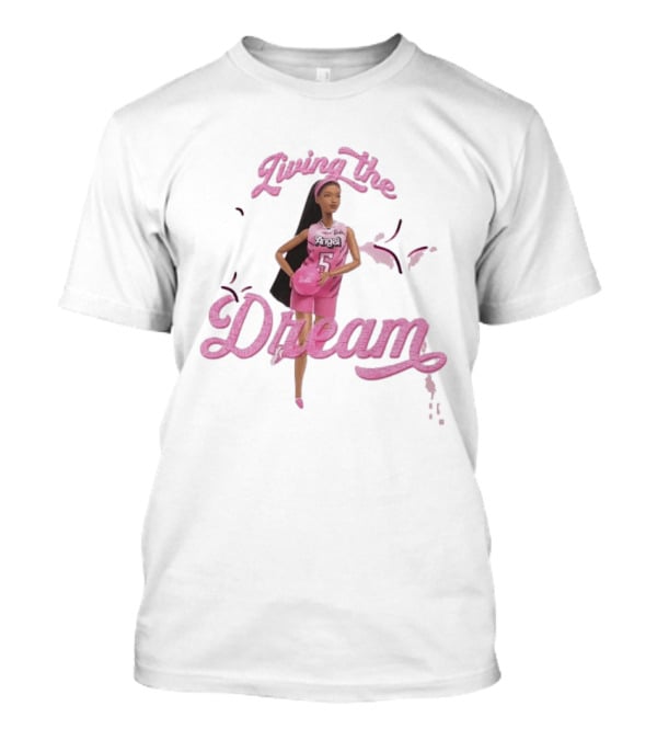 Living The Dream Barbie Angel 5 Basketball T-Shirt