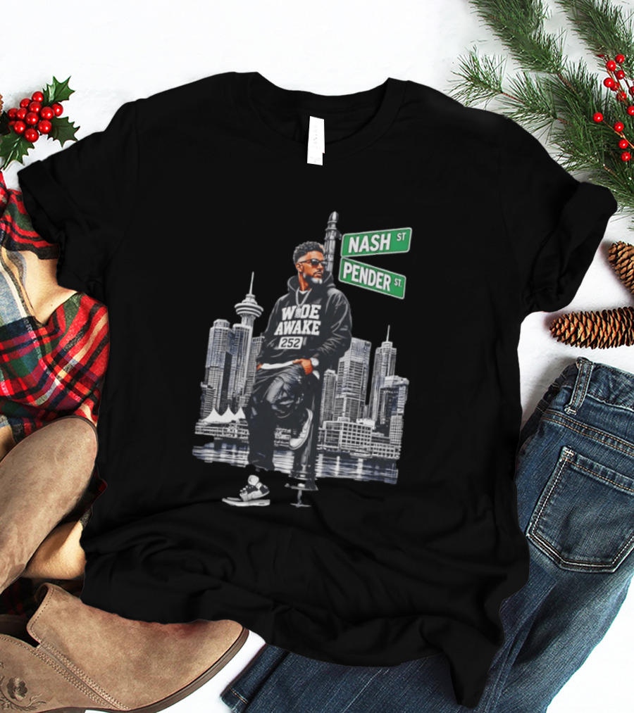 Wide Awake 252 Nash Street Pender Street Urban Skyline T-Shirt