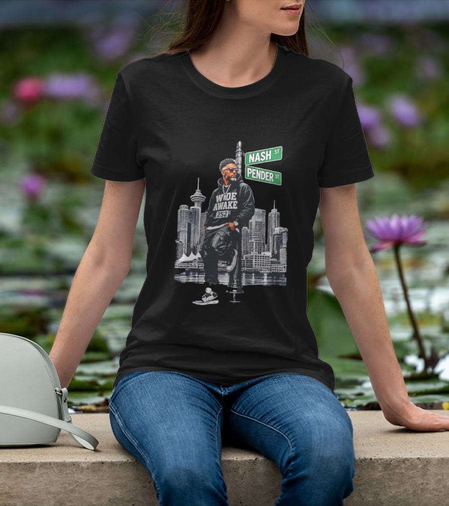 Wide Awake 252 Nash Street Pender Street Urban Skyline T-Shirt