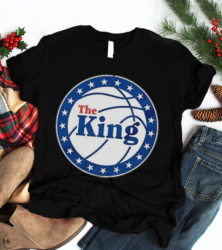 The King Lebron James Philadelphia 76ers 2026 Basketball Stars T-Shirt