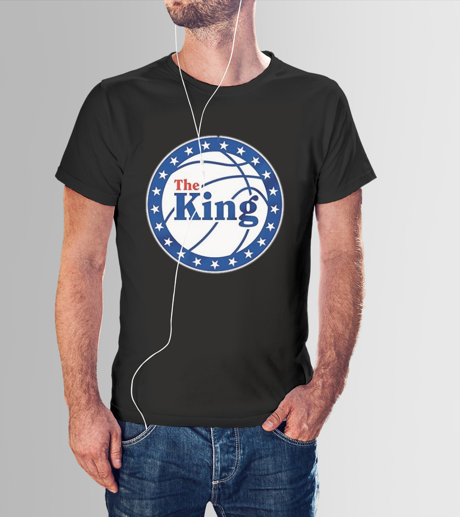 The King Lebron James Philadelphia 76ers 2026 Basketball Stars T-Shirt
