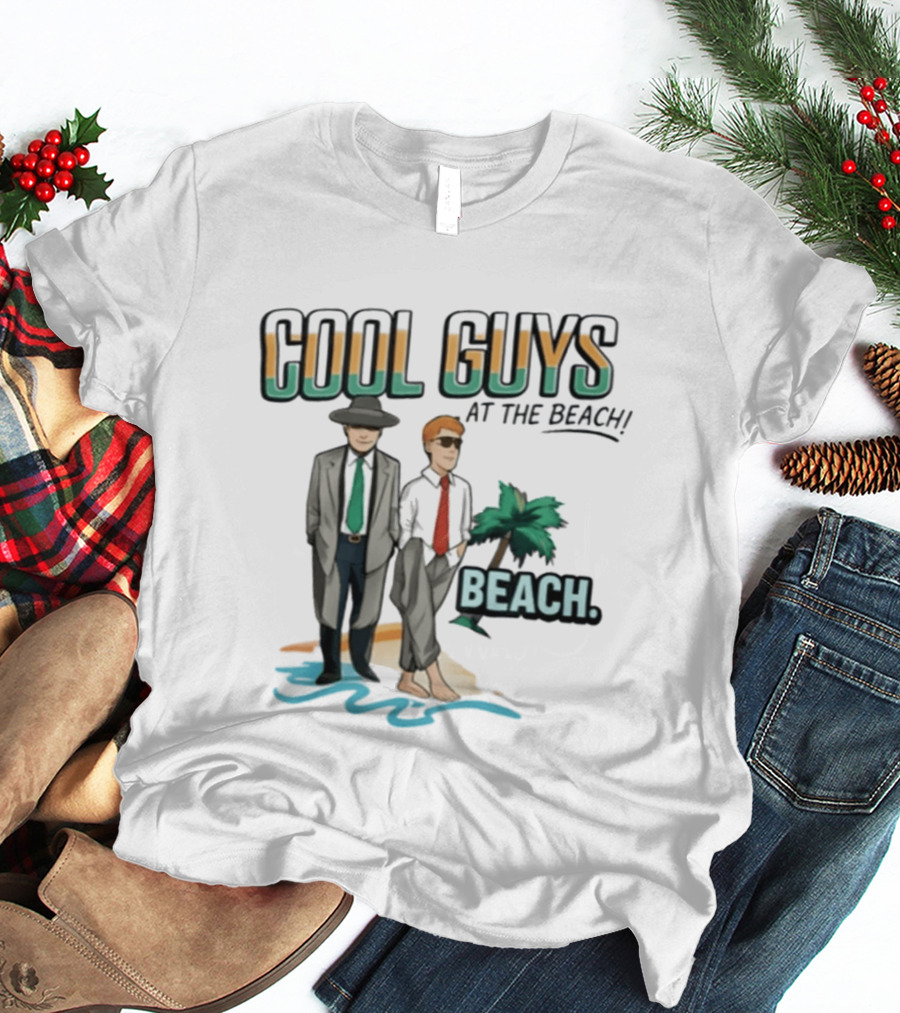 Cool Guys At The Beach Beach T-Shirt