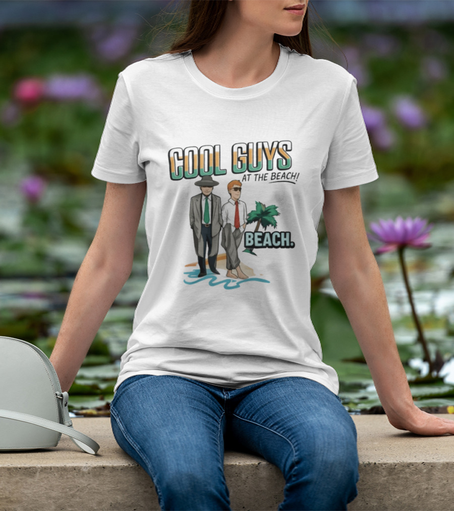 Cool Guys At The Beach Beach T-Shirt