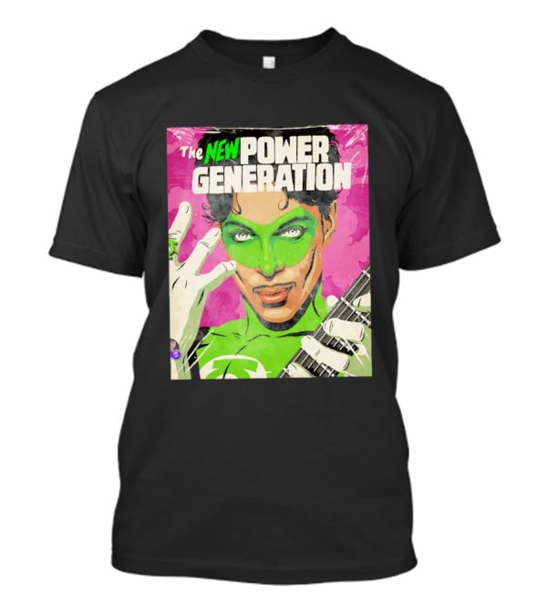 The New Power Generation Prince Green Lantern Guitar Hero T-Shirt
