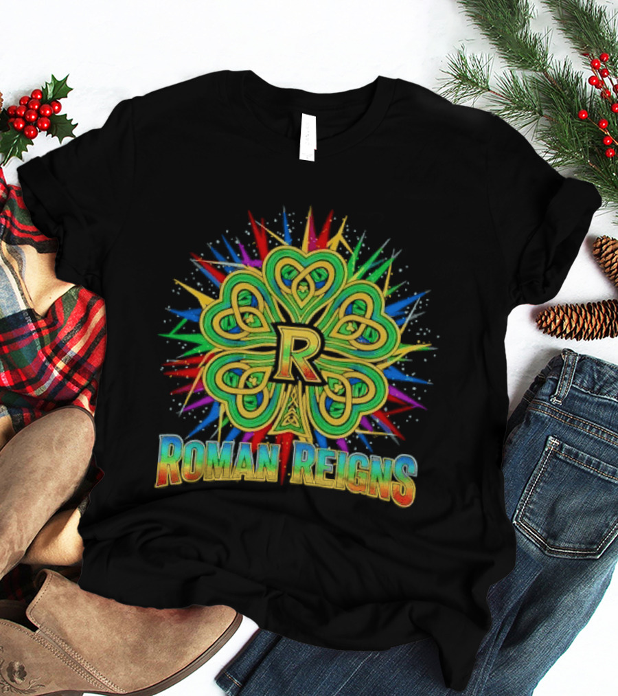 Roman Reigns Shamrock St Patrick's Day 2026 WWE Celebration T-Shirt
