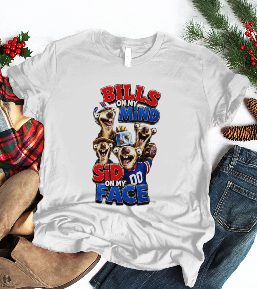 Buffalo Bills On My Mind Funny Sid Character Face Creation T-Shirt
