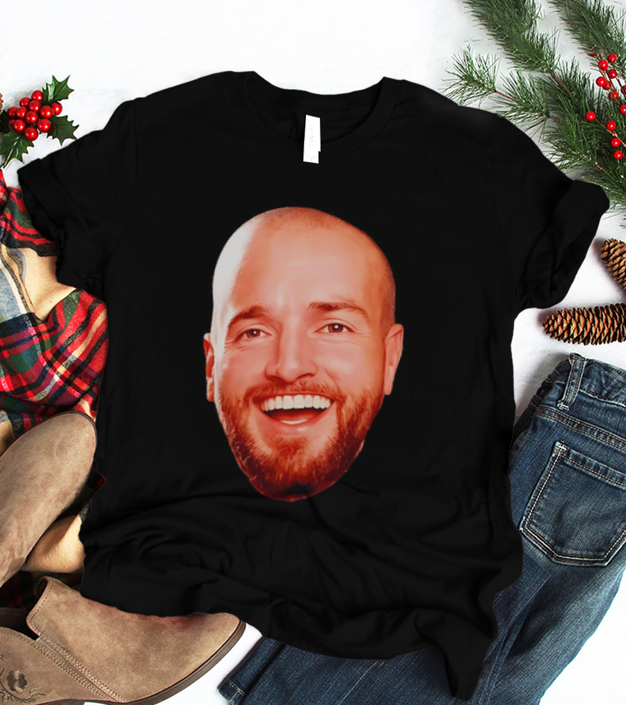 The Smiling Man Happy Face Bold Expression T-Shirt