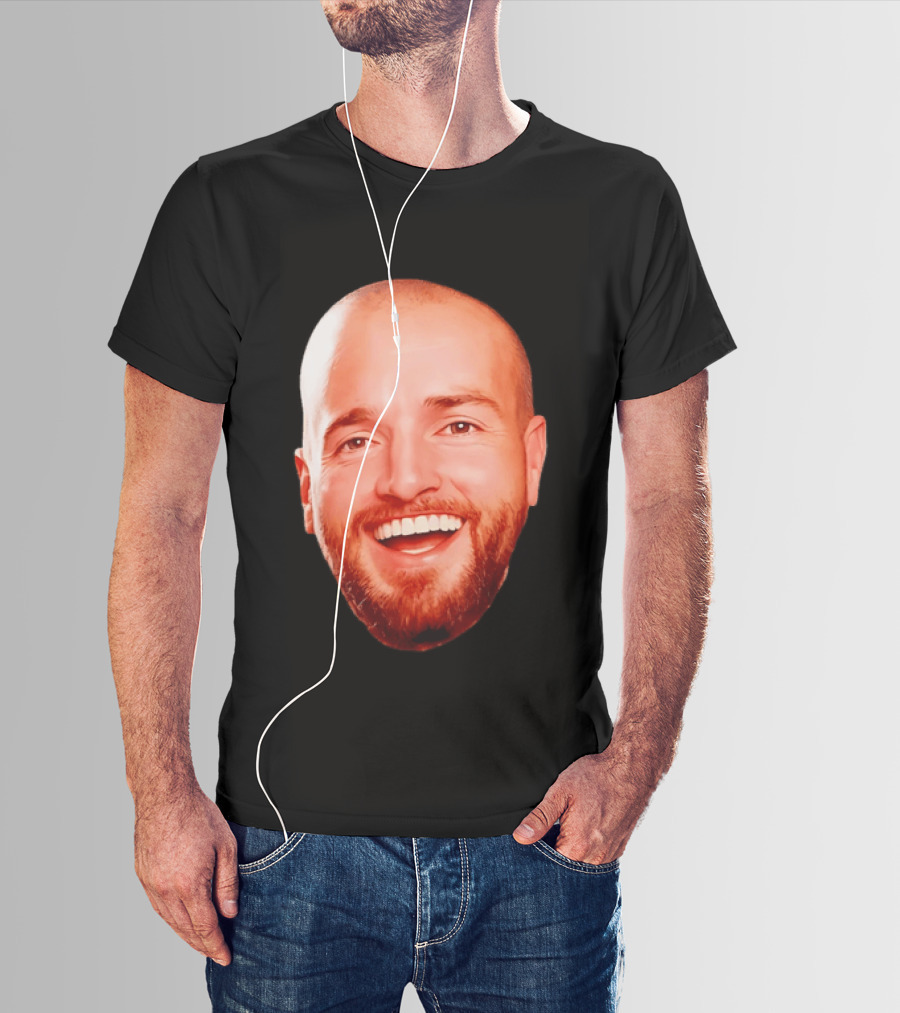 The Smiling Man Happy Face Bold Expression T-Shirt