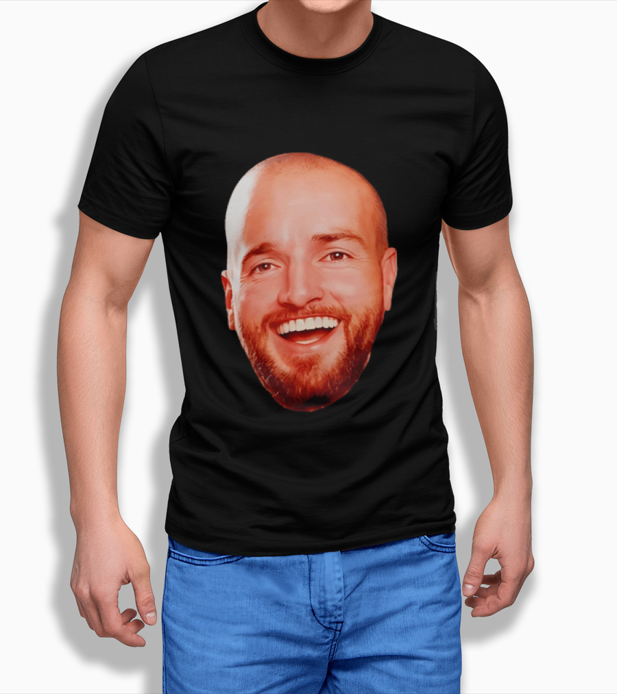 The Smiling Man Happy Face Bold Expression T-Shirt