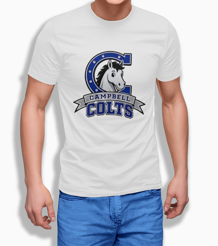 Campbell Colts Athletic Horse T-Shirt