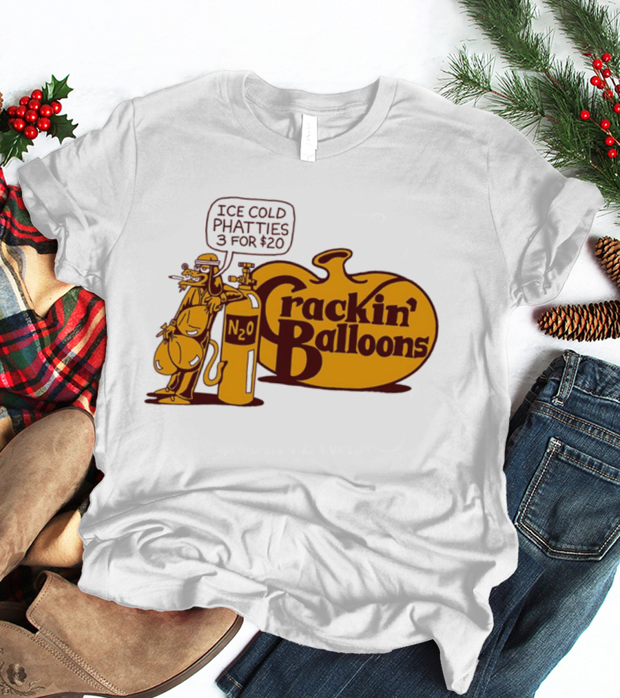 Cracker Barrel Crackin' Balloons Ice Cold Phatties N2O 3 For $20 T-Shirt