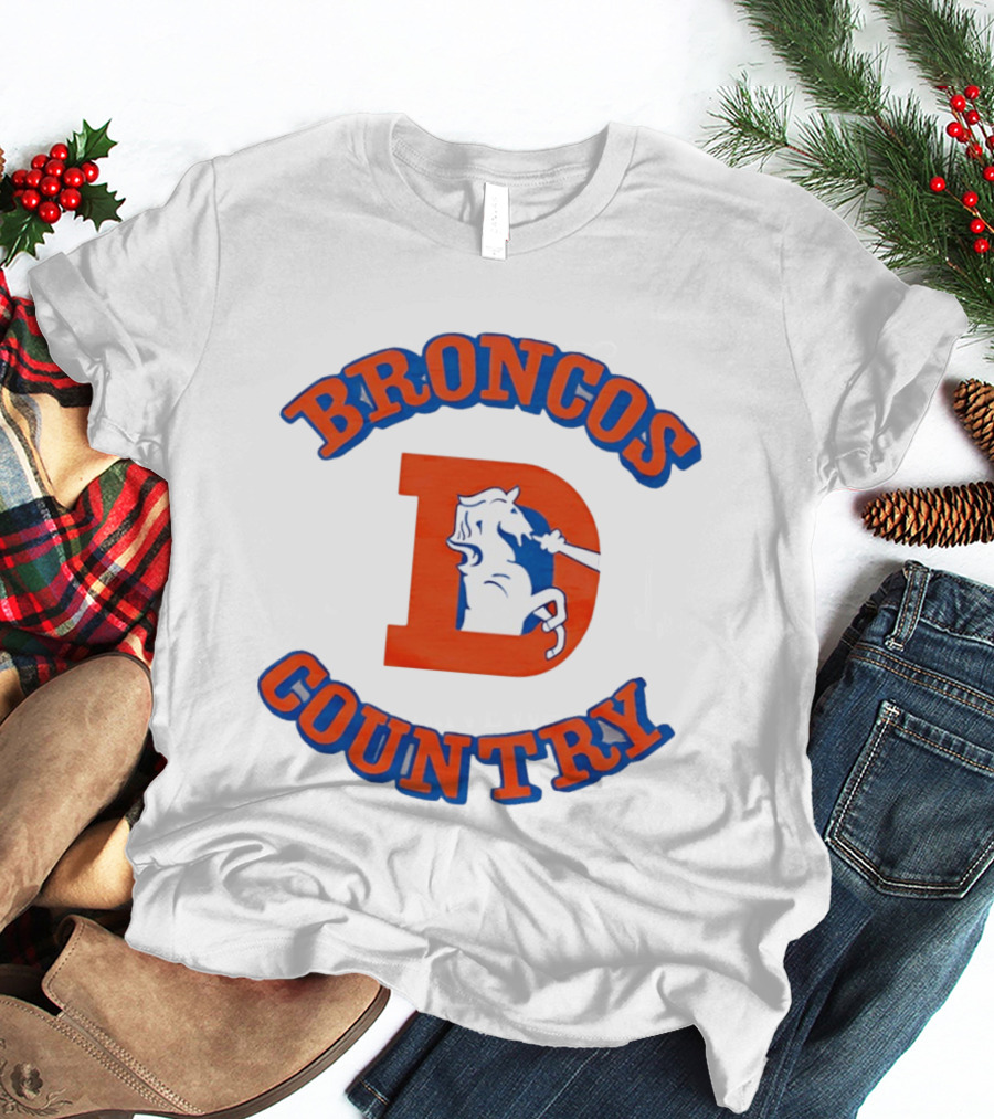 Broncos Country D Letter Horseshoe T-Shirt