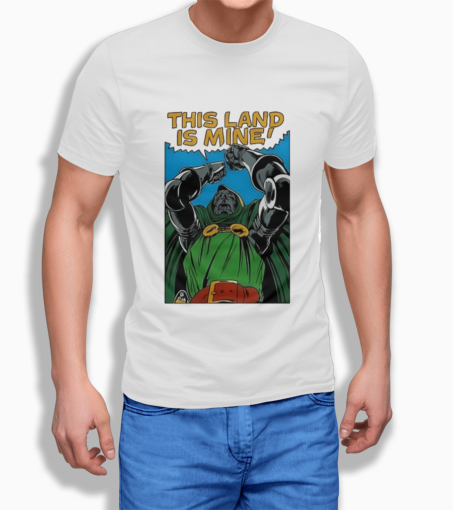 Doctor Doom Marvel Studios This Land Is Mine Vintage Comic T-Shirt