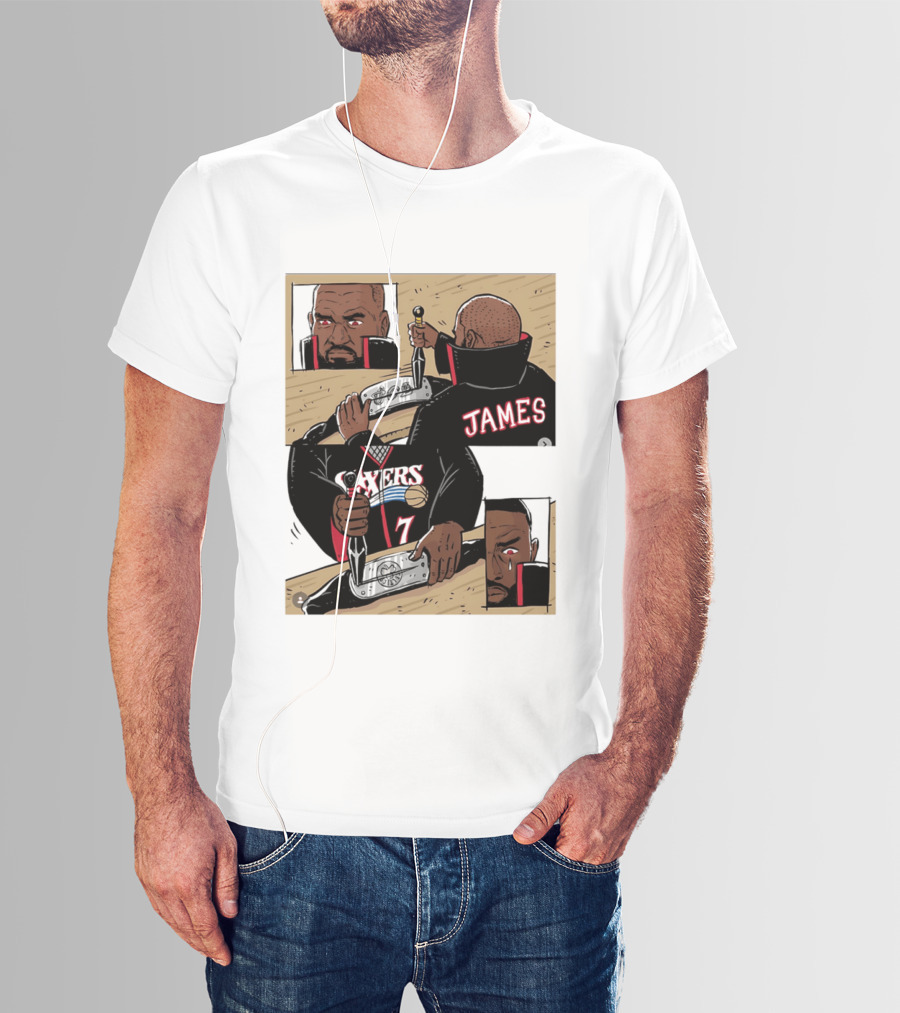 James Sixers 17 Basketball Comic T-Shirt