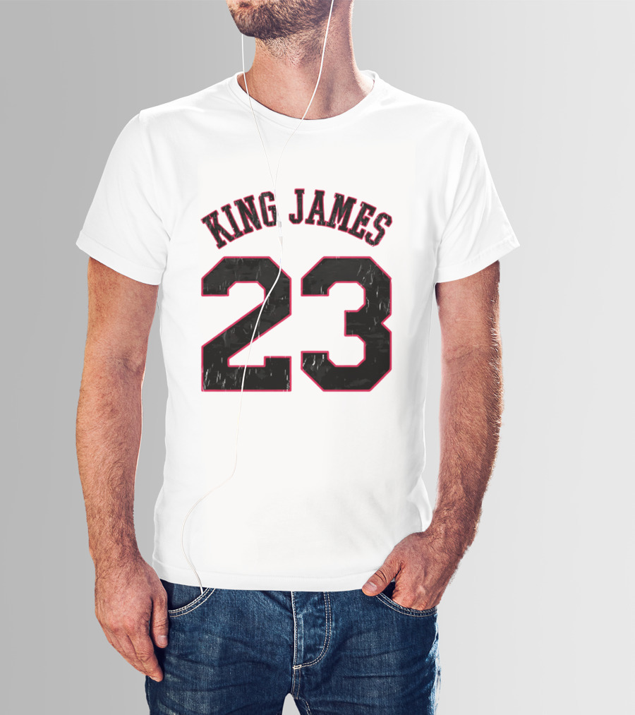 King James 23 Retro Basketball T-Shirt