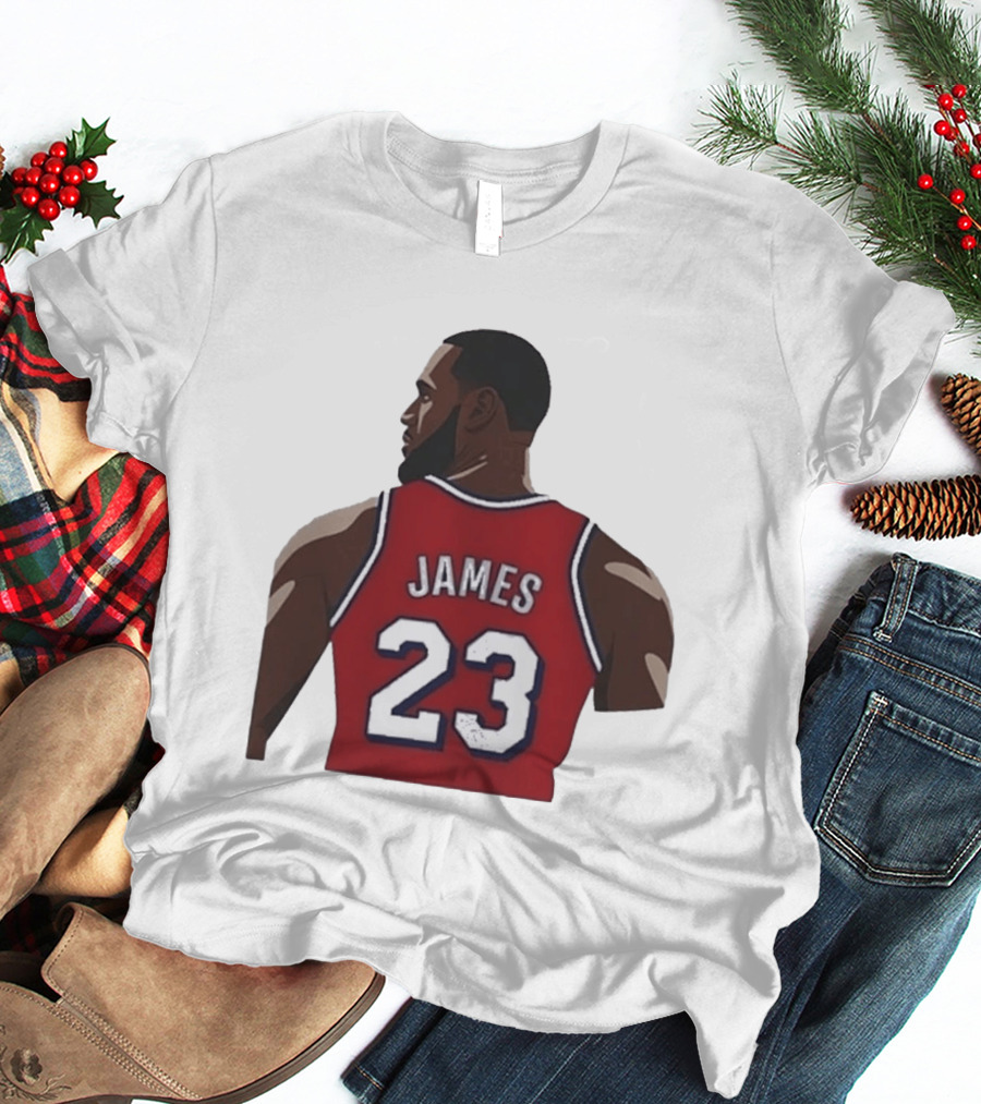 LeBron James 23 Philadelphia 76ers NBA Basketball Lakers Jersey T-Shirt