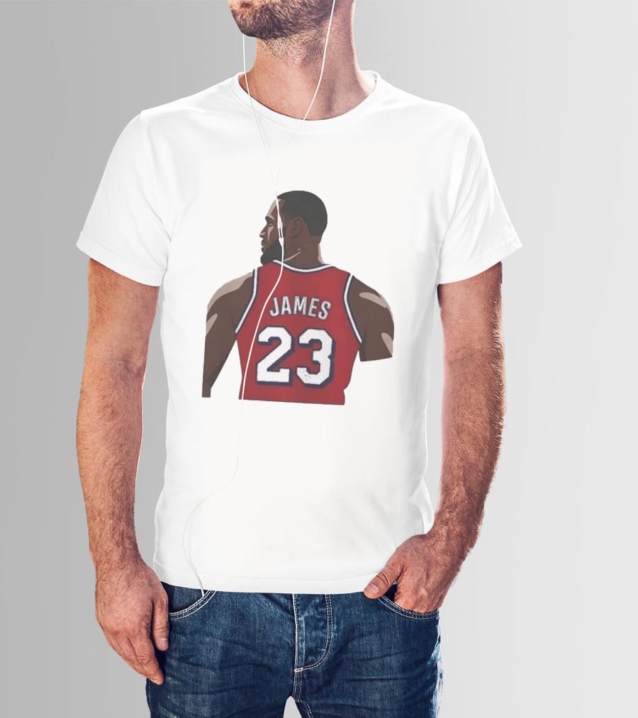 LeBron James 23 Philadelphia 76ers NBA Basketball Lakers Jersey T-Shirt