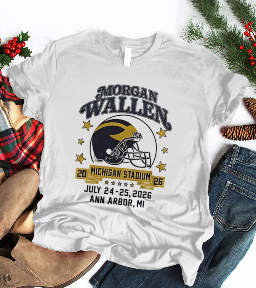 Morgan Wallen Michigan Stadium 2026 Ann Arbor July 24 25 T-Shirt