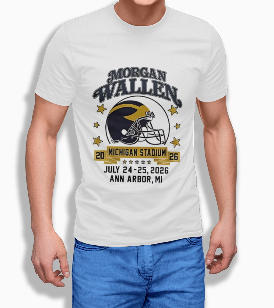 Morgan Wallen Michigan Stadium 2026 Ann Arbor July 24 25 T-Shirt