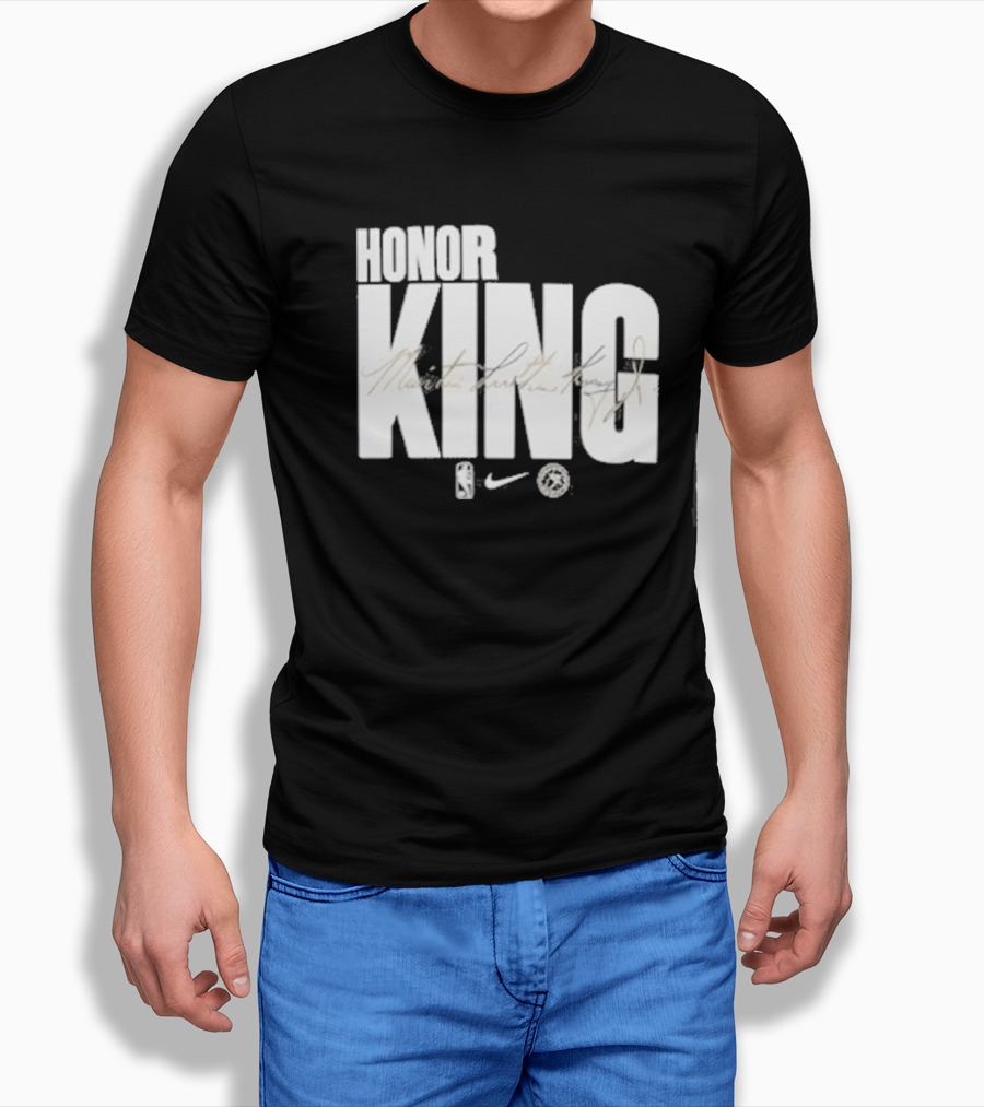 Anthony Edwards NBA Philadelphia 76ers Honor King Martin Luther King Jr Team Issued T-Shirt