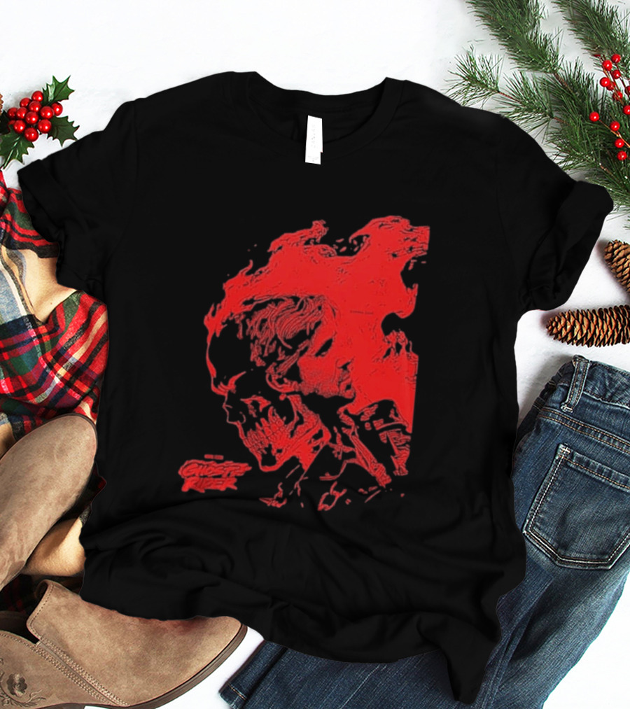 Ryan Gosling Marvel Studios Ghost Rider 2028 Movie Skeleton Flame T-Shirt