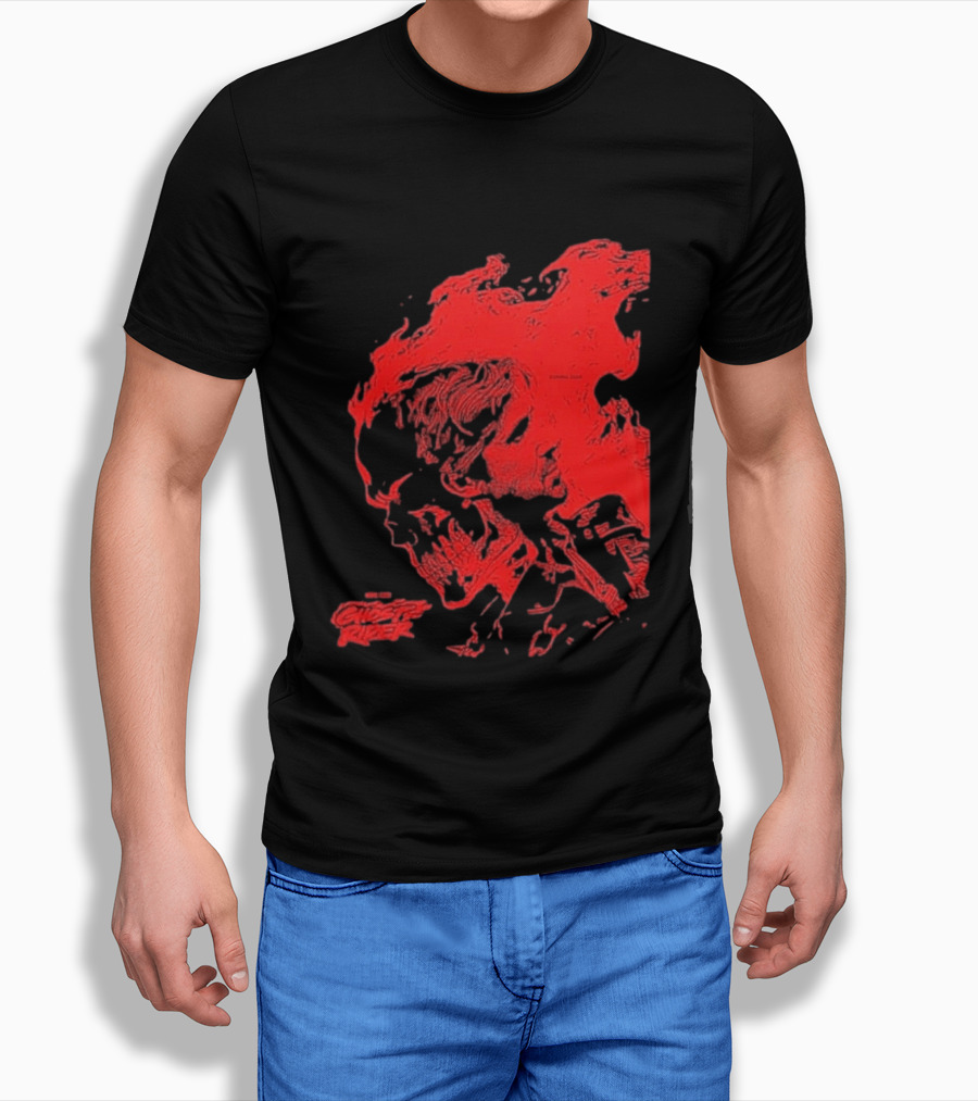 Ryan Gosling Marvel Studios Ghost Rider 2028 Movie Skeleton Flame T-Shirt
