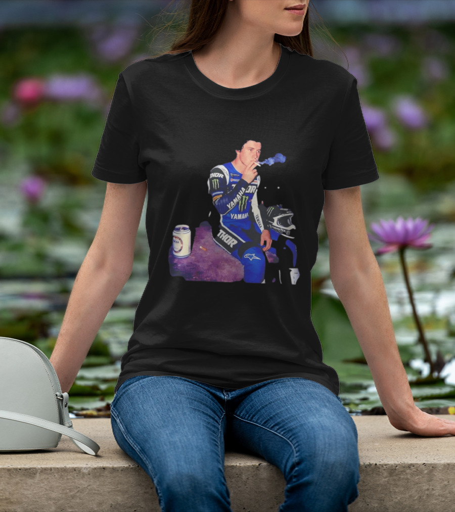 Haiden Deegan Yamaha Thor Monster Energy Smoking Image T-Shirt