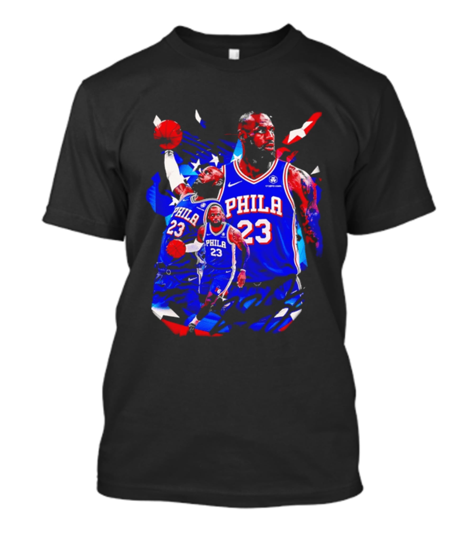 LeBron James Phila 23 Philadelphia 76ers Dunking Crypto Com T-Shirt
