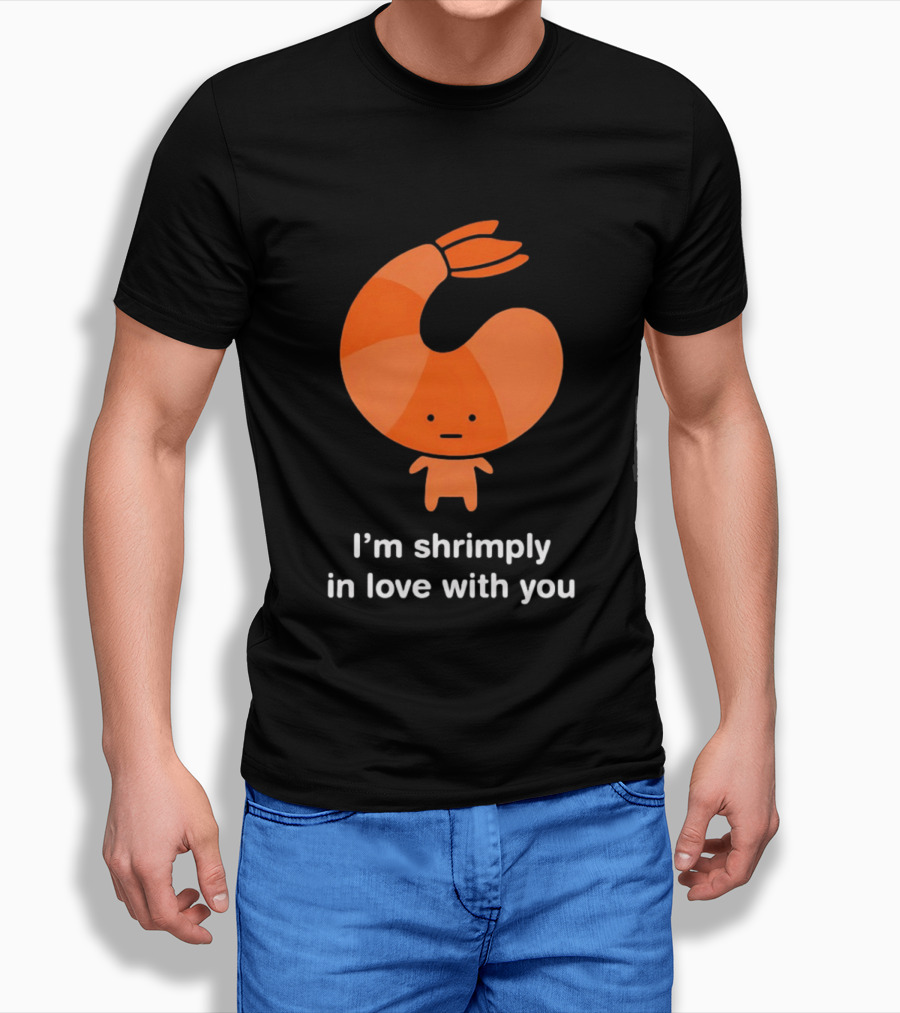 I'm Shrimply In Love With You Cute Shrimp Pun T-Shirt