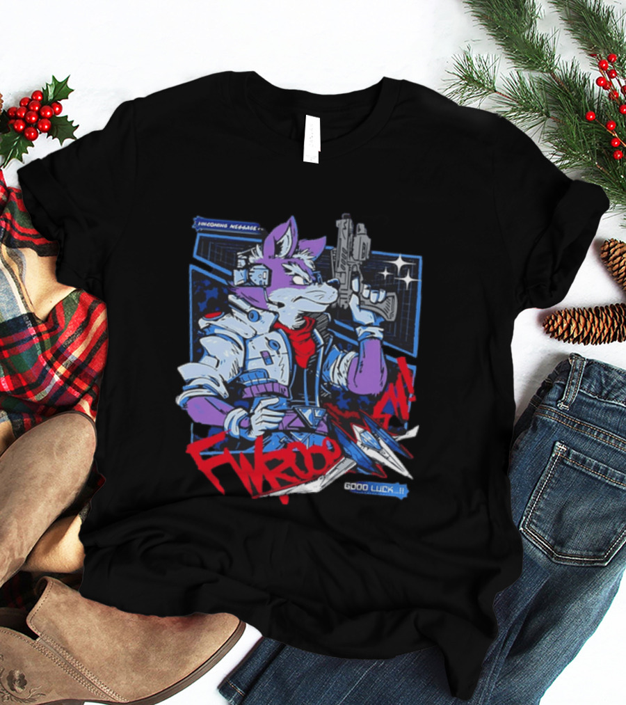 Incoming Message Fwooom Good Luck Star Fox Gaming T-Shirt