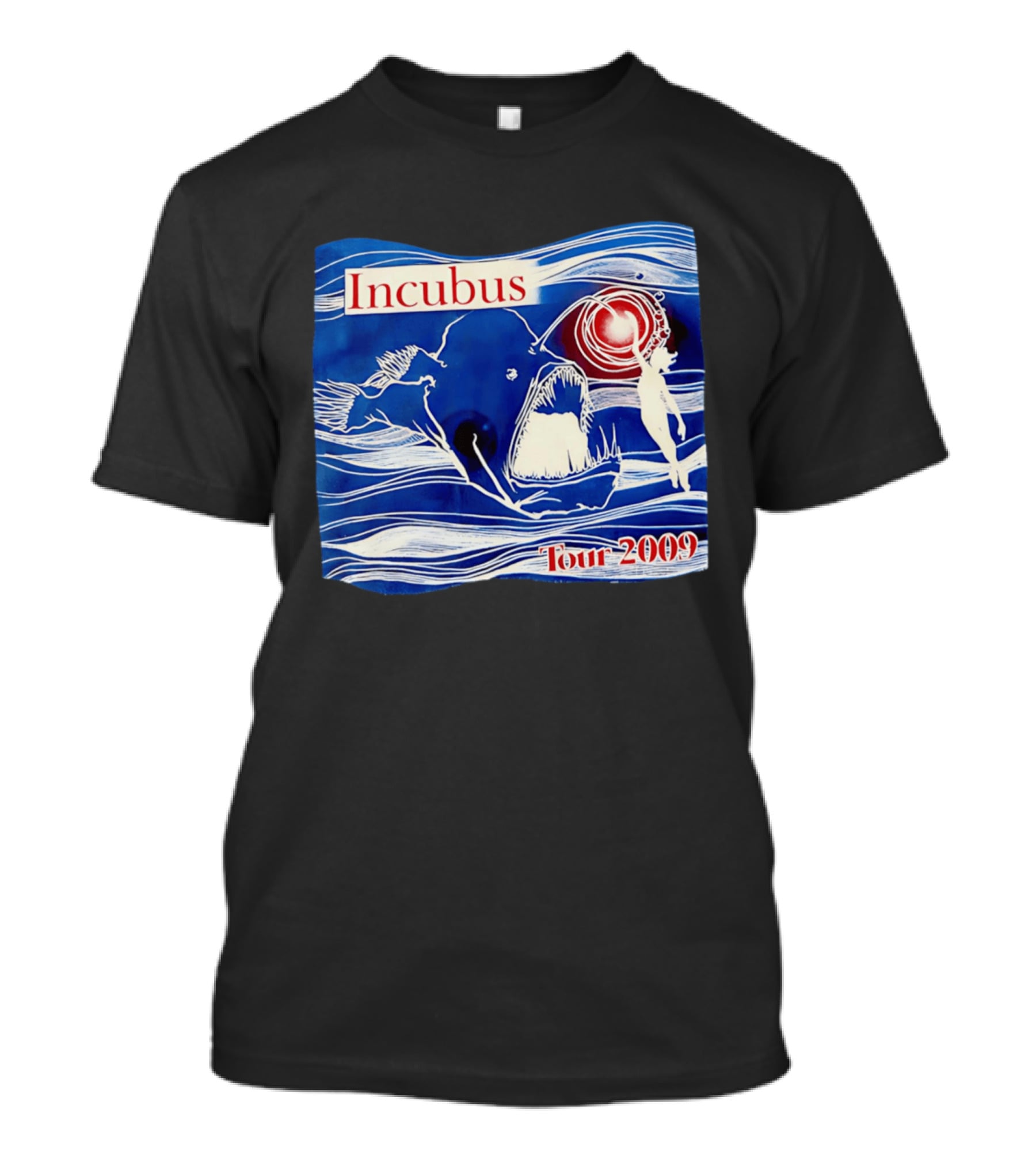 Incubus Tour 2009 Anglerfish Mermaid T-Shirt