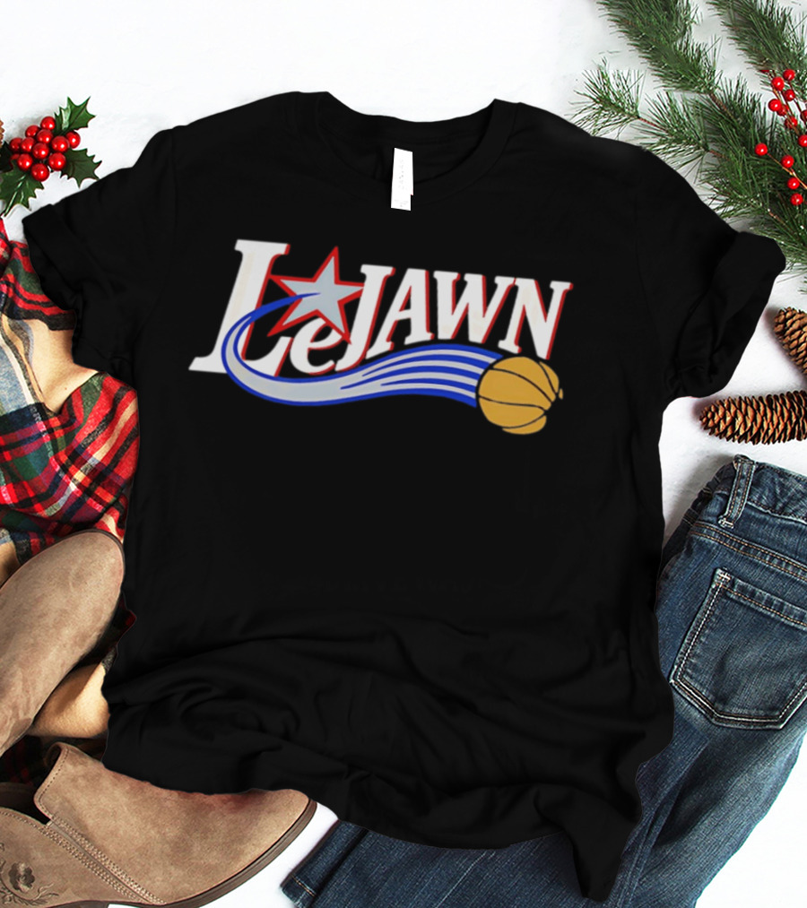 LeJawn Philadelphia 76ers LeBron James 23 NBA Niners Basketball Star T-Shirt