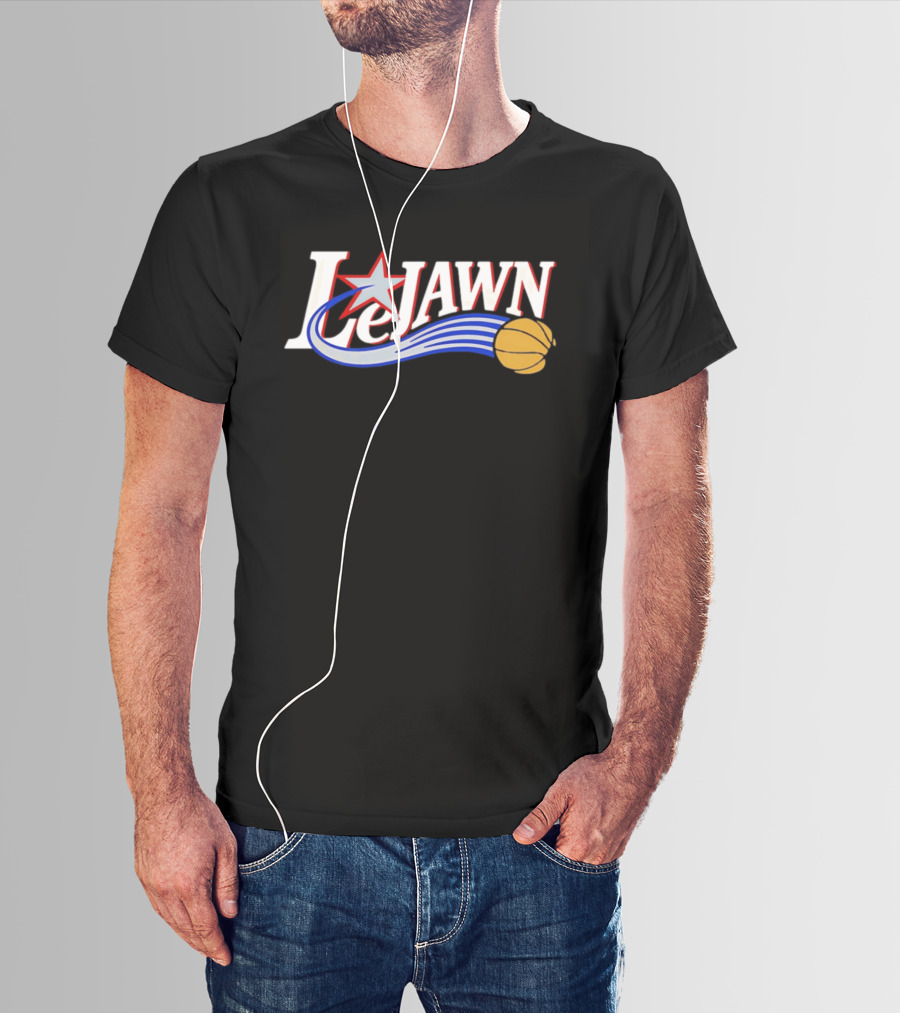 LeJawn Philadelphia 76ers LeBron James 23 NBA Niners Basketball Star T-Shirt